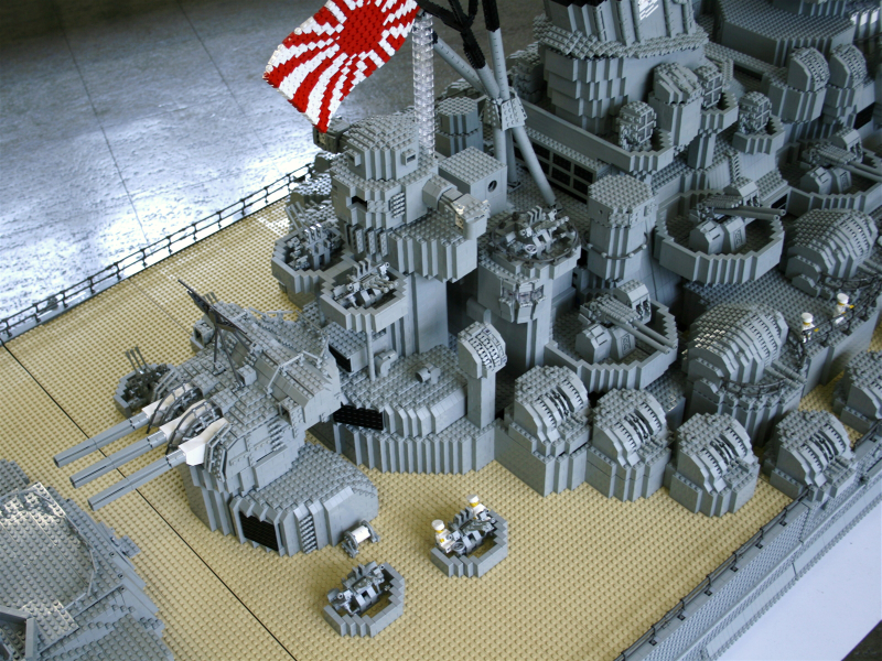 Illustration for article titled Lego Battleship Yamato Is Biggest Lego Ship Ever